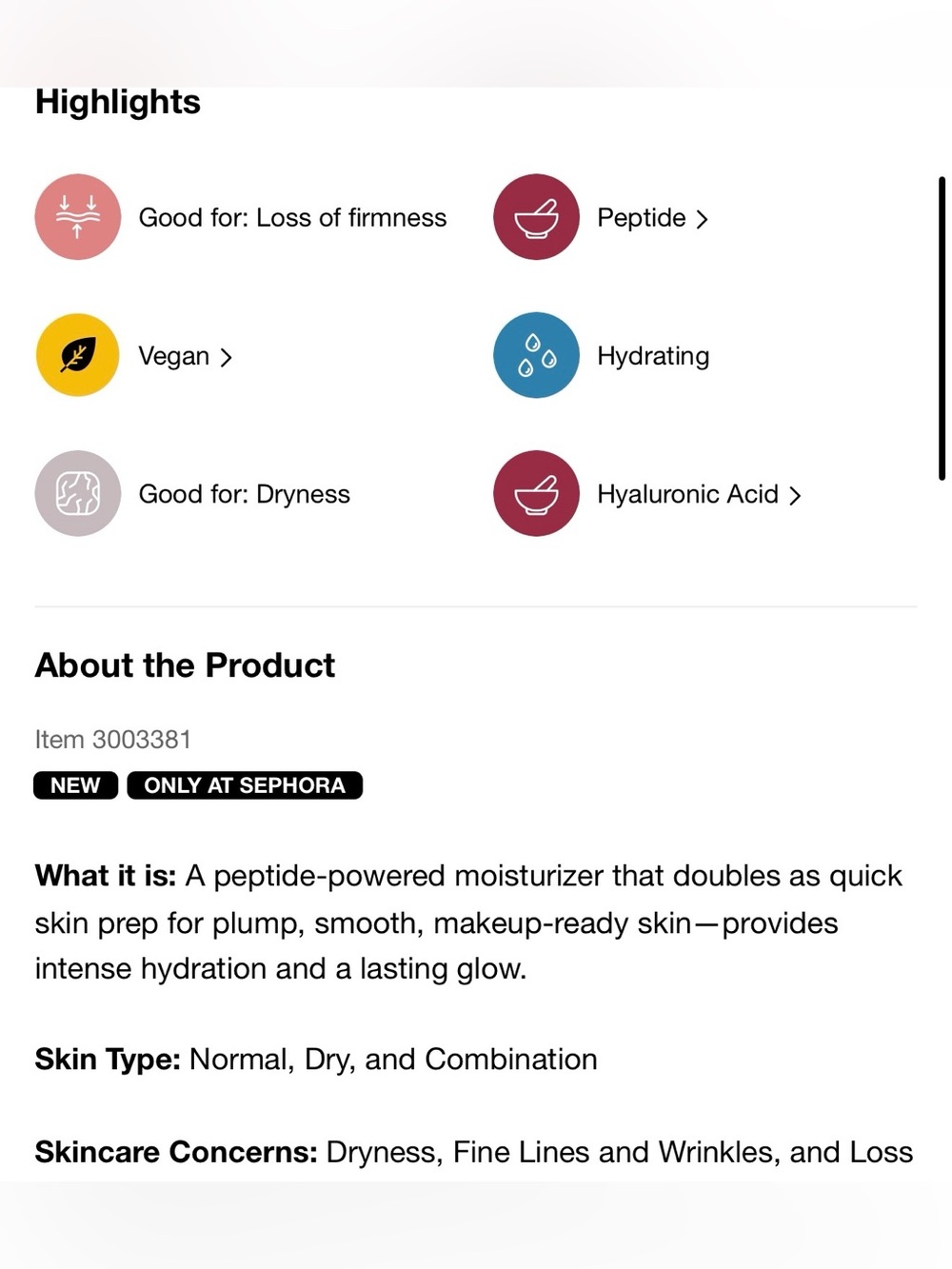 NIB YSE Quenched Peptide Instant Glow Moisturizer - Picture 7 of 7